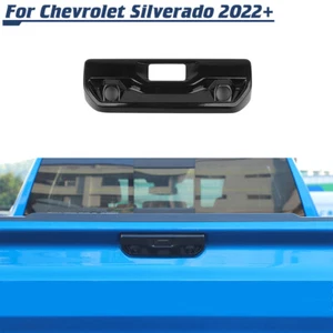 Black Tailgate Handle Cover Trim Bezel For Chevy Silverado/GMC Sierra 2022 2023 - Picture 1 of 13