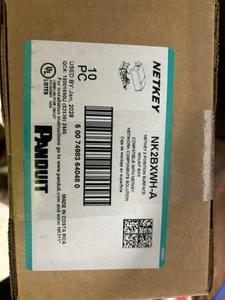 Panduit NK2BXIW-A, 2-Port Surface Mount Box, White, Box Of 10 - Afbeelding 1 van 1