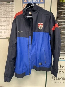 USMNT Nike Soccer Jacket men’s XL technical zip up training Navy excellent cond - Picture 1 of 11