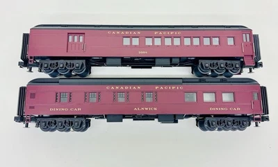MTH RailKing Canadian Pacific 60' Madison Combine/Diner Set 30-69002 LN No Box - Image 1 of 4