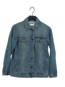 Noisy May Women's Jacket XS Blue Cotton with Polyester, Viscose Bomber Jacket - Picture 1 of 5