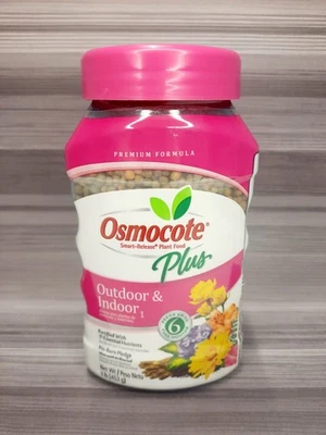 Alimento vegetal de liberación inteligente Osmocote Plus para exteriores e interiores, 1 lb Foto 1 de 2
