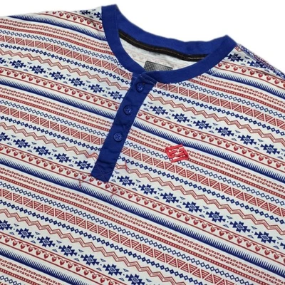 Camiseta Henley Enyce Sean Combs Azteca Estampado Completo Para Hombres 5XL Y2K Hip Hop Foto 1 de 4