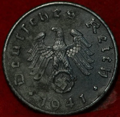 1941 Germany 5 Pfennig Foreign Coin - Image 1 of 2