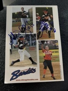 Autograph Photo Softball The Viefhaus twins - Picture 1 of 3