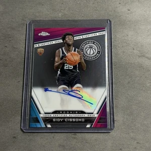 2023-24 Topps Chrome Basketball Sidy Cissoko Certified Rookie Auto - Picture 1 of 2