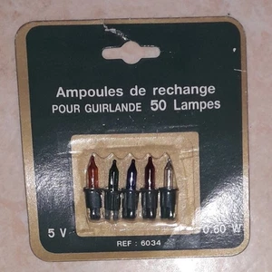 5 ampoules de rechange pour guirlandes de noël 5V couleurs lampes Lumineux - Picture 1 of 1