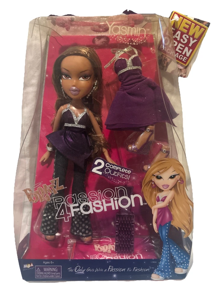 Bratz Doll Yasmin Passion 4 Fashion MIB 2 Outfits