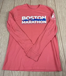 Adidas Boston Marathon 2024 Long Sleeve T Shirt Orange Unisex Sz Small - Picture 1 of 7