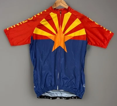 男式亚利桑那州国旗免费骑行服大号全拉链口袋 — 第 1/4 张图片