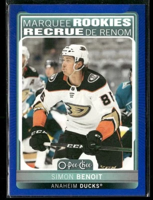 2021-22 Upper Deck Simon Benoit OPC Blue Border RC #643 Anaheim Ducks - Image 1 of 2