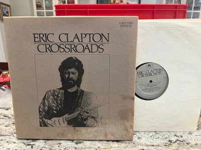 ERIC CLAPTON CROSSROADS  6X LP BOX SET NEAR MINT- NM- VINYL RECORDS LOW$ 1988 - Image 1 of 4