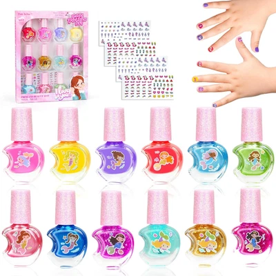 12 Farben Kindernagellack, Nagellack Für Kinder, Kindernagellack Set Auf Wasserb - Bild 1 von 4