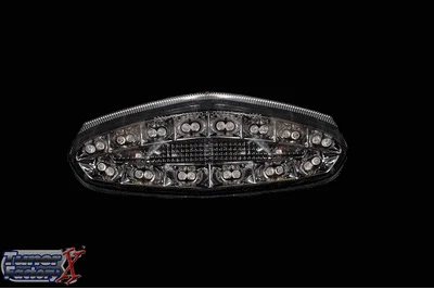 2009 2010 2011 FIT Kawasaki Ninja 650R indicadores marca E en luz trasera LED humo Foto 1 de 4