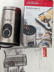 Sunbeam Multigrinder II Coffee , Herb and spice grinder with Instructions
