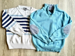 Toddler Boys Brooks Brothers XS & Kitersring’s 5/6T Sweaters Elbow Patch Cotton - Picture 1 of 10