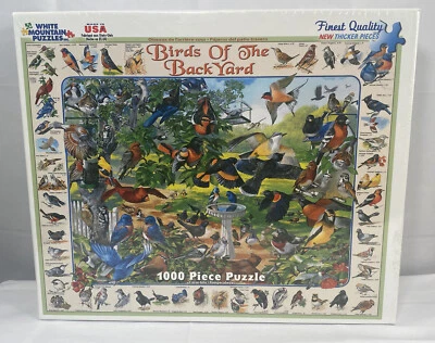 Rompecabezas White Mountain Birds of the Backyard 1000 piezas 2015 Foto 1 de 4