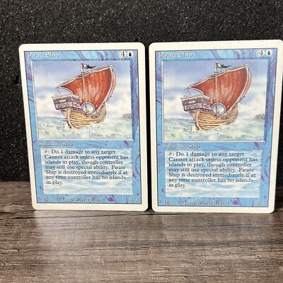 Pirate Ship Revised Edition Regular Rare MTG  Magic the Gathering 2 - Image 1 of 4