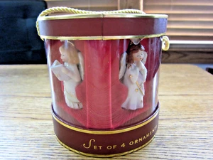 LENOX CHRISTMAS MINI ANGEL ORNAMENTS-4 SET-JOY, LOVE, NOEL,BELIEVE-NIB! - Picture 1 of 8