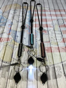 Cordón de identificación de cuello de paracord personalizado / llavero / correa silbato (3 para 17) - Imagen 1 de 3