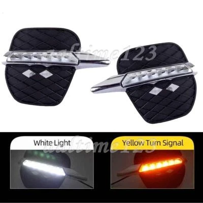Luz de circulación diurna LED DRL para BMW X5 E70 2011-13 intermitente lámpara antiniebla parachoques Foto 1 de 4