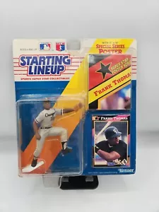 1991 Kenner FRANK THOMAS White Sox STARTING LINEUP FIGURE W/POSTER AND CARD NEW - Picture 1 of 8