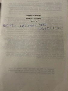 Manual de operación PDF Anritsu MS3401A - Imagen 1 de 1