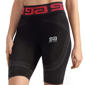 Damen Laufhose enganliegende Shorts Running Fitness Jogginghose kurz schwarz  - Bild 1 von 3