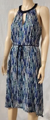 Vestido Ella Moss Estampado Cerradura Tejido Bordado Detalle Cambio Talla Med $248 Foto 1 de 4