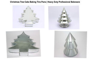 Christmas Tree Shape Novelty Cake Baking Tins Pans Bakeware Pro