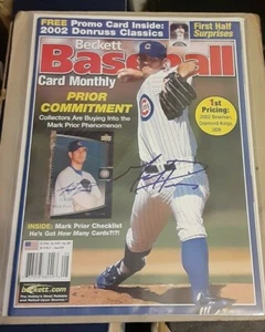 Mark Prior Chicago Cubs SIGNED AUTOGRAPHED 2002 Beckett Baseball Magazine COA - Picture 1 of 1