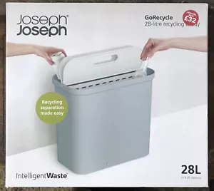 COLLECT ONLY: JOSEPH JOSEPH GO RECYCLE 28L RECYCLING SORTING BIN CADDY BNIB - Picture 1 of 8
