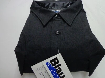 BLAUER MENS  LONG SLEEVE POLYESTER  RAYON BLEND UNIFORM SHIRT 8900  20.5 36-37 - Image 1 of 4