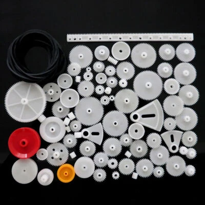 Plastic Gear Shaft RC Worm Set Motor Gearbox Robot Toy Model Parts Kit DIY Craft - Image 1 of 4