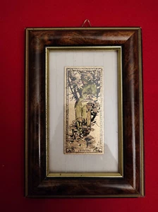QUADRO QUADRETTO CREAZIONI ARTISTICHE ALPHONSE MUCHA LE 4 STAGIONI INVERNO - Imagen 1 de 3