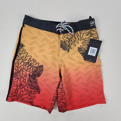 Hurley Boys Swim Trunks Youth Boys Large Size 27 Orange Board Shorts Surfing - Image 1 of 4