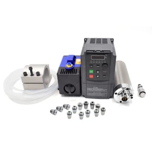 2,2 kW ER20 CNC Spindelmotor Wassergekühlt VFD Inventer Halterung Spannzange 85 mm - Bild 1 von 42