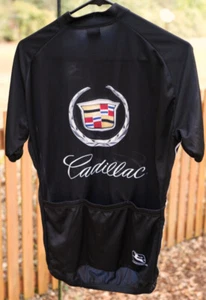 Black Cadillac Herren Radtrikot Erwachsene Zip Kurzarm schwarz M-3-48 Radsport - Bild 1 von 4