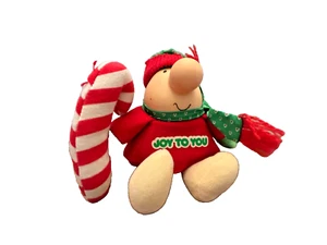 Ziggy Plush Joy to You Holiday Christmas Doll Candy Cane 1987 Forget Me Not 7.5" - Picture 1 of 5