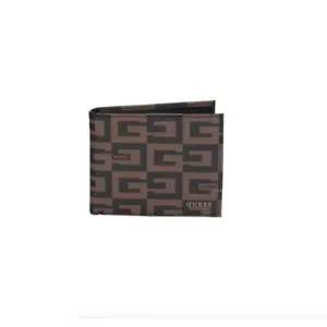 GUESS portafoglio uomo pelle logato marrone - Imagen 1 de 4