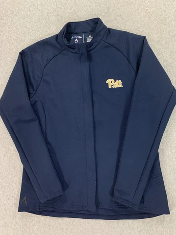 Pittsburgh Panthers Antigua Full Zip Campus Jacket (Women's Medium) Blue Cover