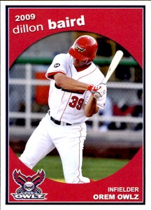 2009 Orem Owlz Grandstand #5 Dillon Baird Prescott Arizona AZ Baseball Card