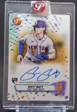2023 Topps Pristine BRETT BATY Rookie Gold Refractor Auto #/50 RC METS