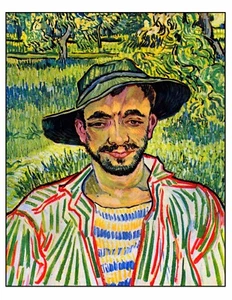 THE FARMER : Reproduction Art Print. Vincent Van Gogh. Popular Famous Painting - Picture 1 of 6