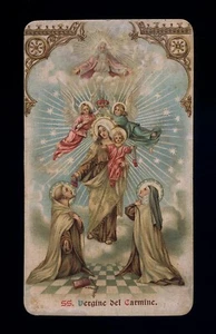 antike Heilige Chrom-Heilige Karte Ediz.AR Nr.106 B MADONNA DEL CARMINE - Bild 1 von 1