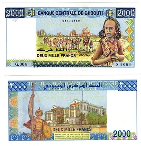 2021 Djibouti Banknote P43b 2000 Francs UNC - Picture 1 of 1
