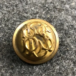 POST BÜRGERKRIEG MILITÄRSCHULE KNOPF MIT AUSGEFALLENEM VERSCHLUNGENEM BSR LOGO - Bild 1 von 3