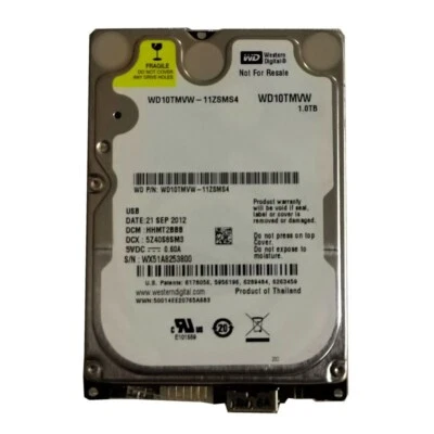 Western Digital 1TB WD10TMVW-11ZSMS4 2.5 USB 3.0 Portable External HDD Drive - Image 1 of 3