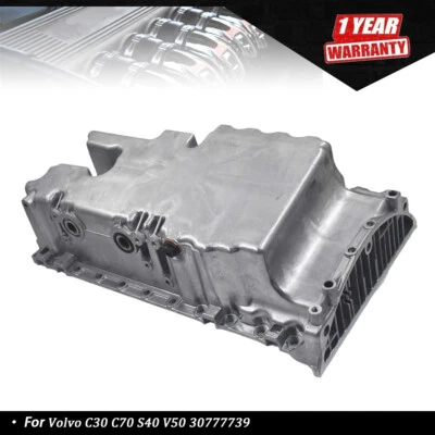 New Engine Oil Pan Fit For Volvo C30 C70 S40 V50 2004-2011 30777739 30777912 - Image 1 of 4
