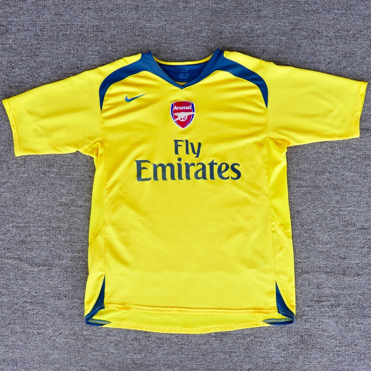 アーセナル Nike イエローユニフォーム Nike Arsenal 2006 07 2007 Away jersey Men's XL yellow shirt fc